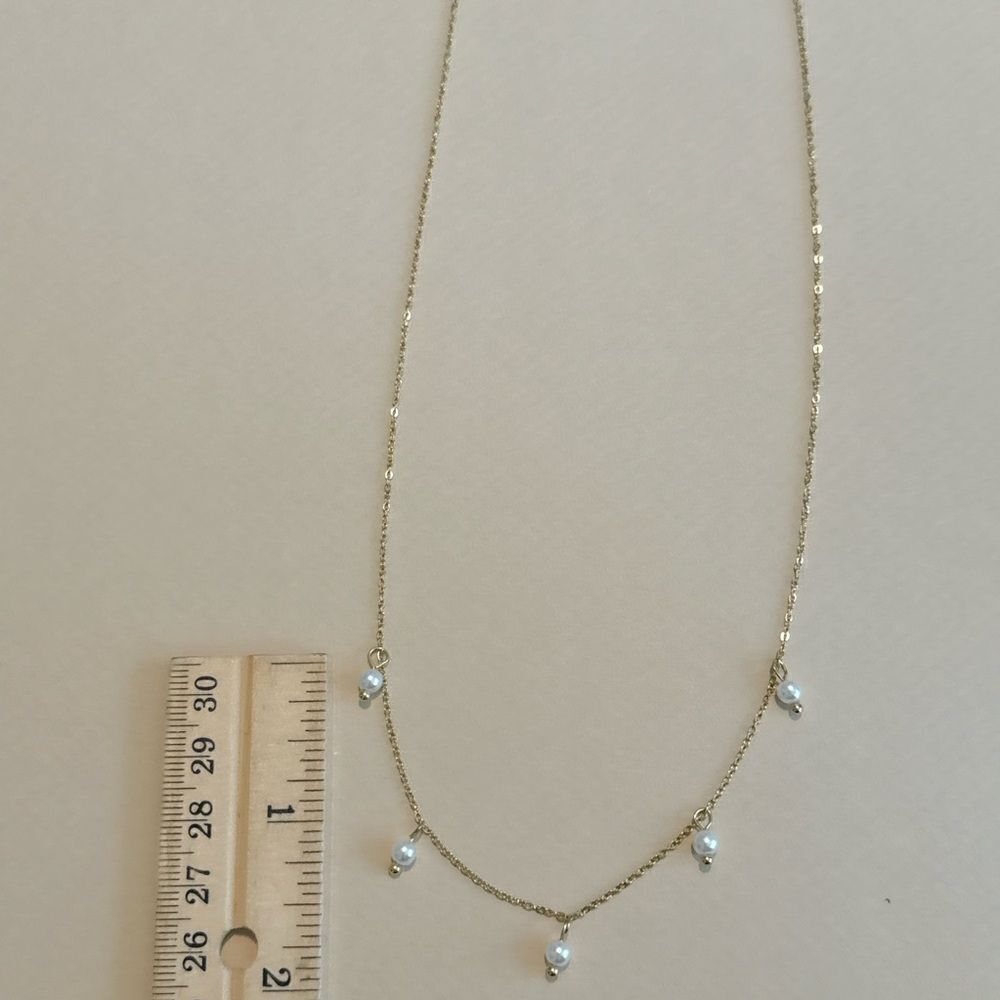 Boho pearl necklace #1366 - Picture 4 of 4